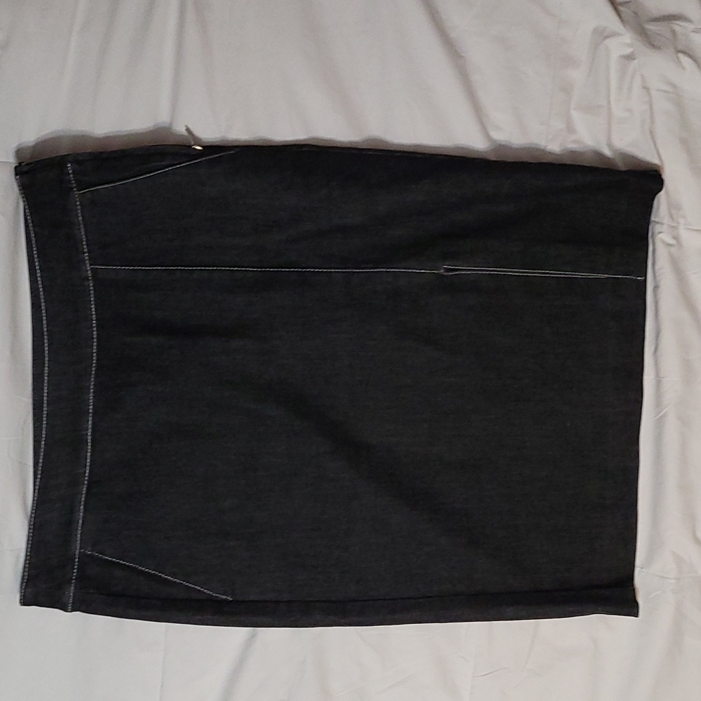 Lauren black denim skirt